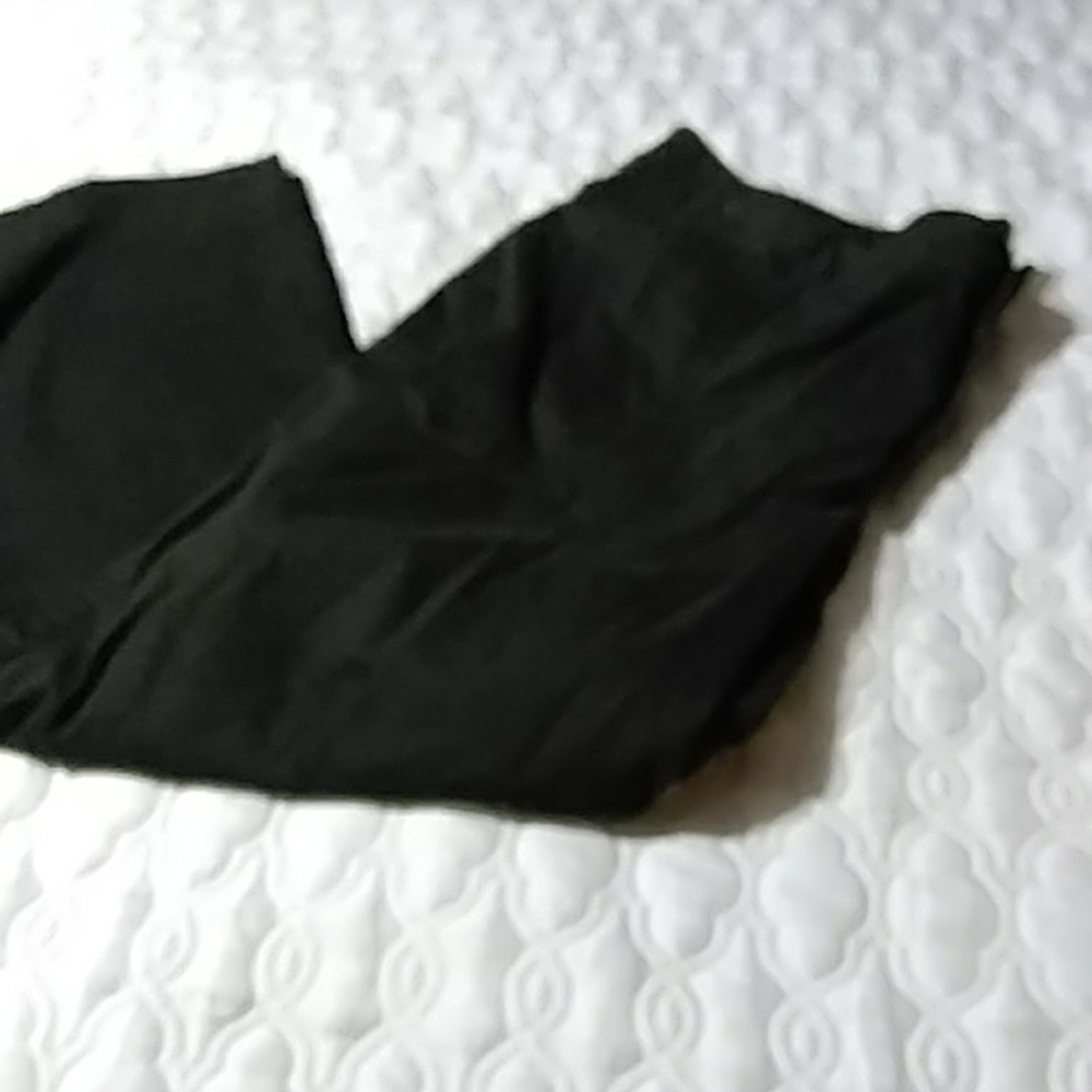 Lane Bryant Flared Leg Black Cotton Pants